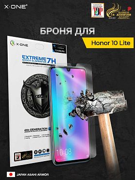 Непробиваемая бронепленка Honor 10 Lite X-ONE Extreme Shock Eliminator 4-rd generation 